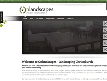 Tablet Screenshot of onlandscapes.co.nz